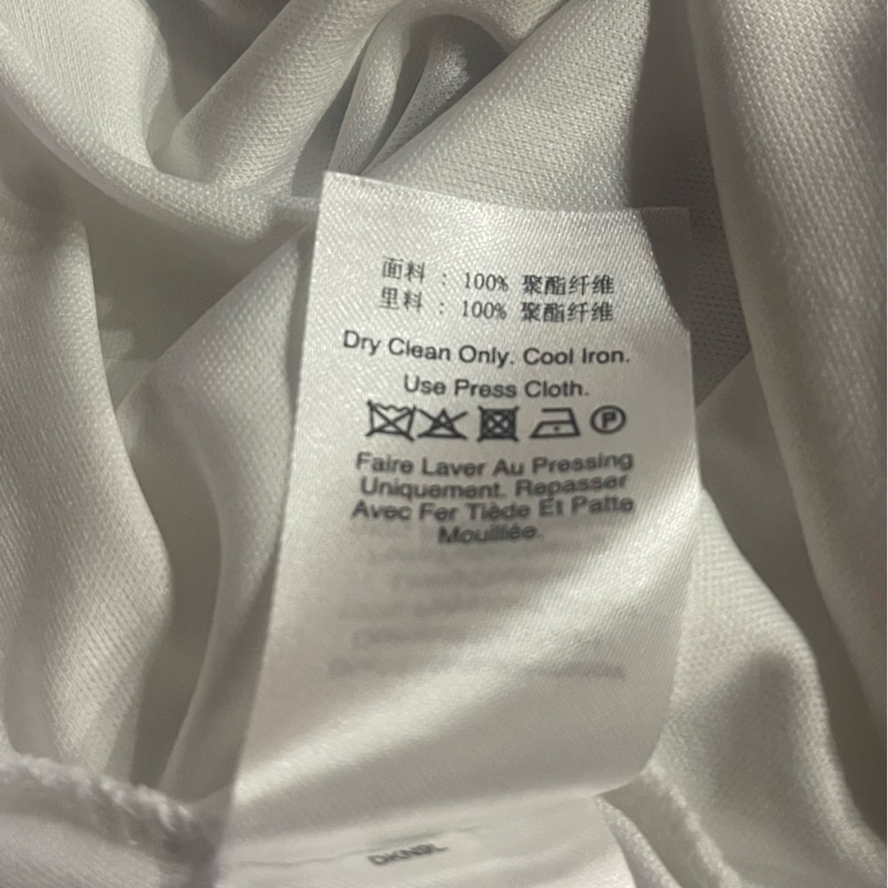 DKNY | XL | Pink, Purple & White Faux Wrap Dress - Picture 6 of 11